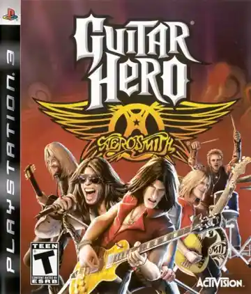 Guitar Hero - Aerosmith (USA) (v1.10) (Disc) (Update) box cover front